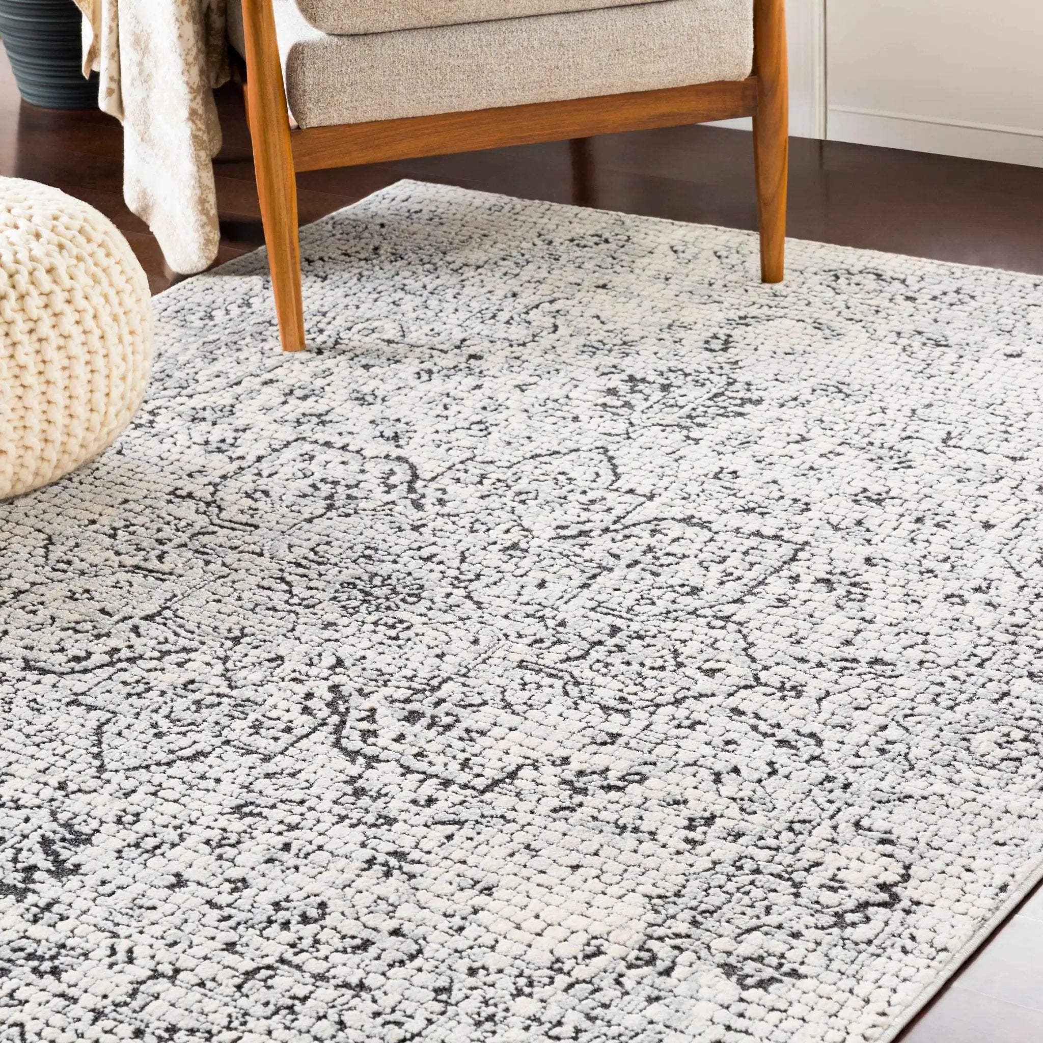 Bosphorus Black Mosaic Rug - Clearance by Boutique Rugs