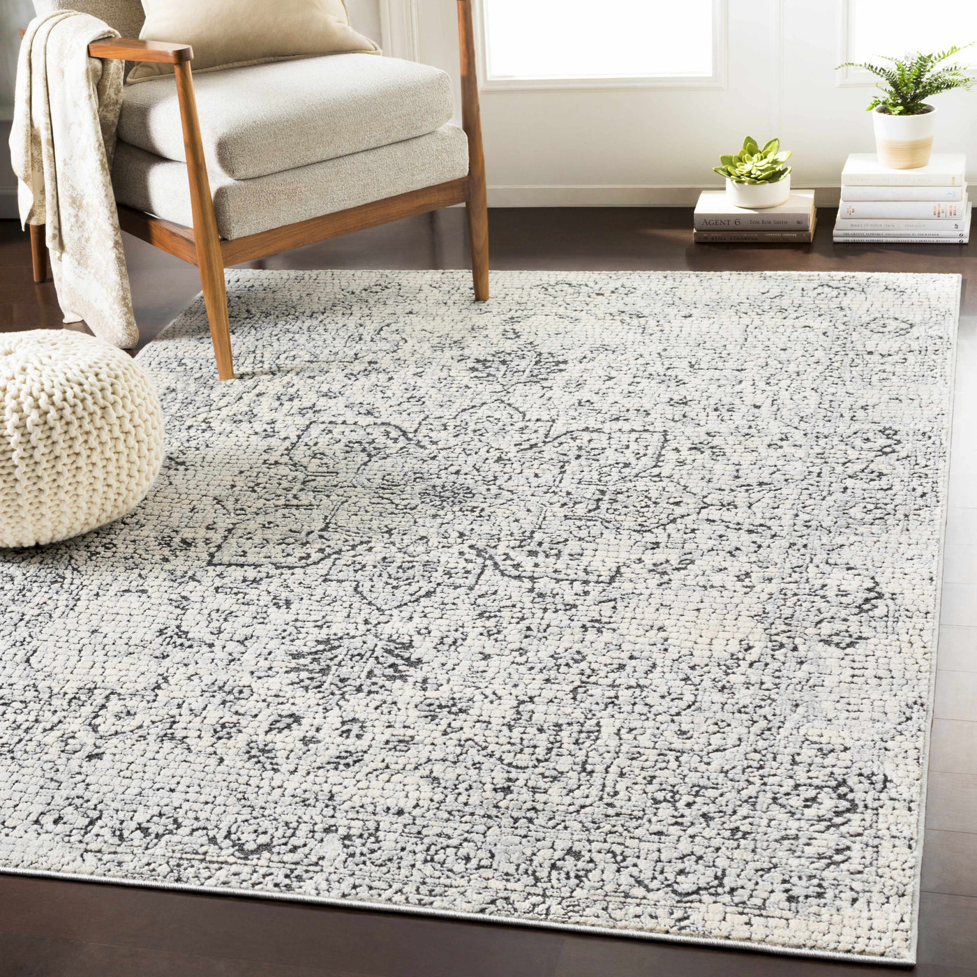 Bosphorus Black Mosaic Rug - Clearance by Boutique Rugs