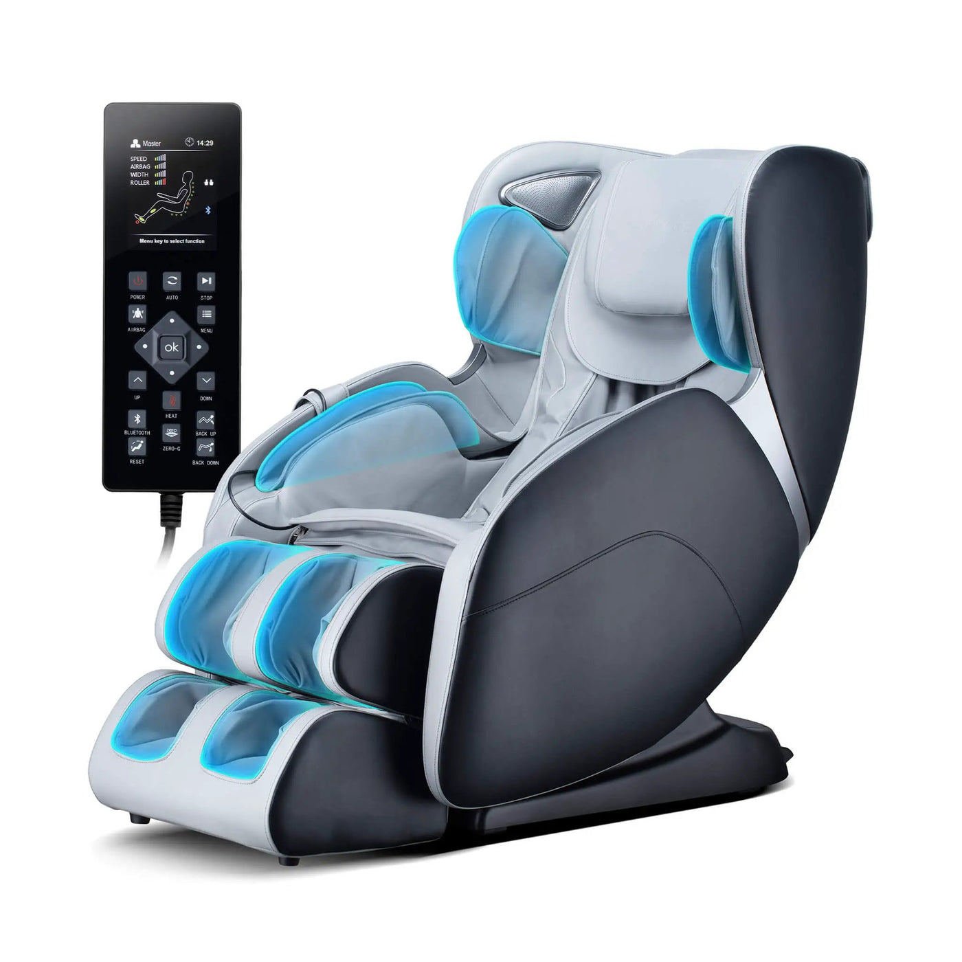 Bosscare Full Body 3D Zero Gravity Shiatsu Recline Massage Chair With Waist Heating (SAK37215) by SAKSBY WHOLESALE