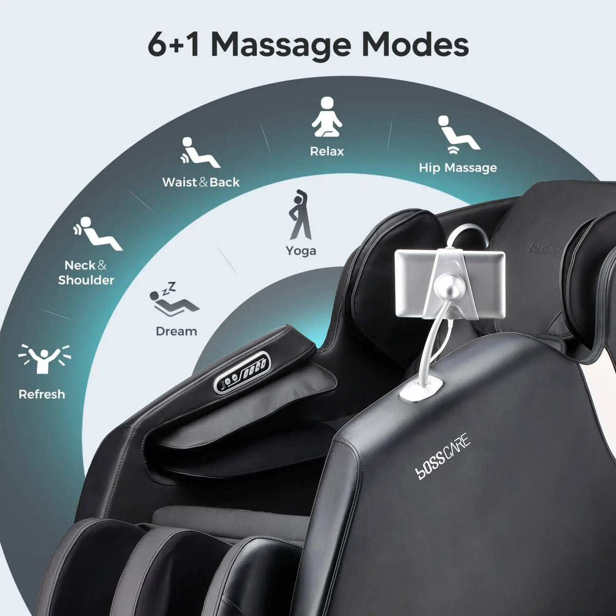 Bosscare Full Body Zero Gravity Shiatsu Recliner Massage Chair With AI Voice & App Control (SAK52960) by SAKSBY WHOLESALE