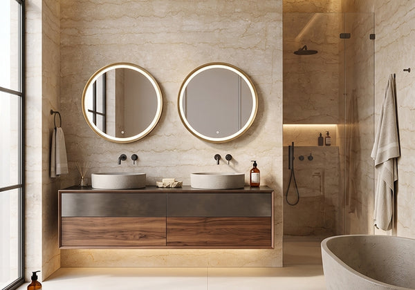 Botticino Semiclassico Polished Marble Slab Random 1 1/4 room scene