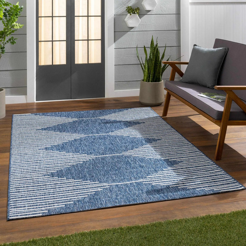 Stephan Navy Outdoor Rug by Boutique Rugs