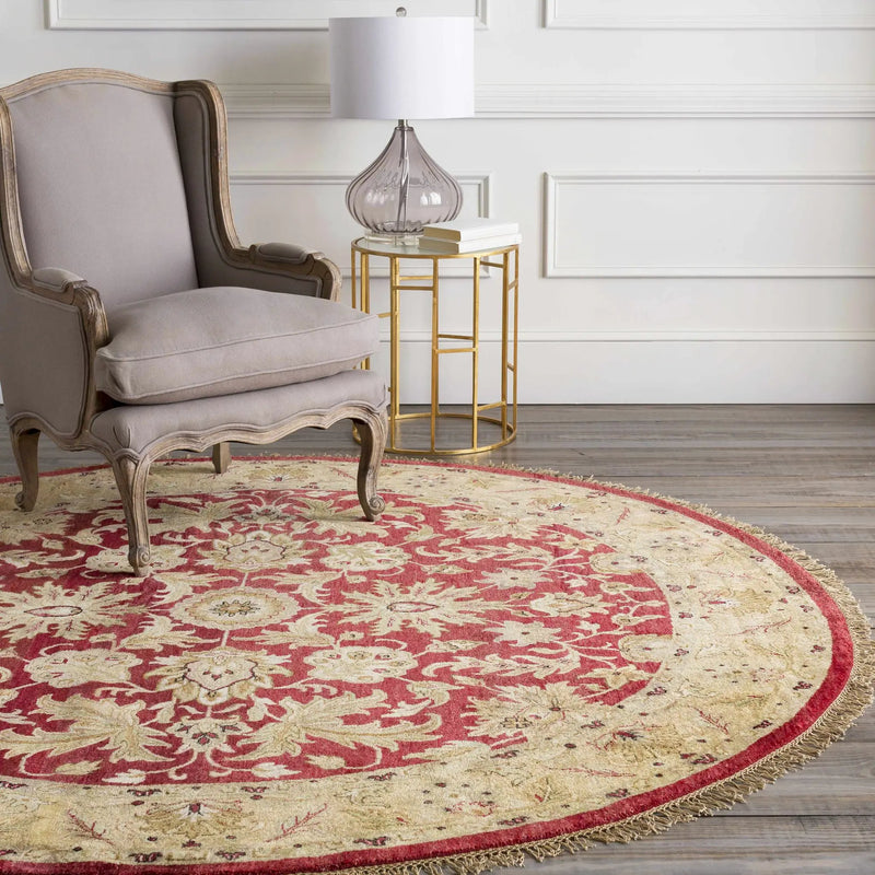 Red&Gold Premium Wool Area Rug - Clearance by Boutique Rugs