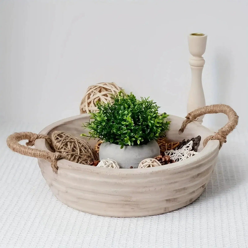 Bowl - Decorative Wood 11.2 Inch by House Of Avana