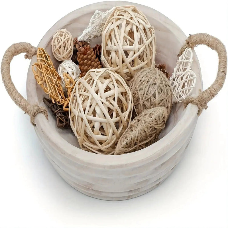 Bowl - Decorative Wood 11.2 Inch by House Of Avana