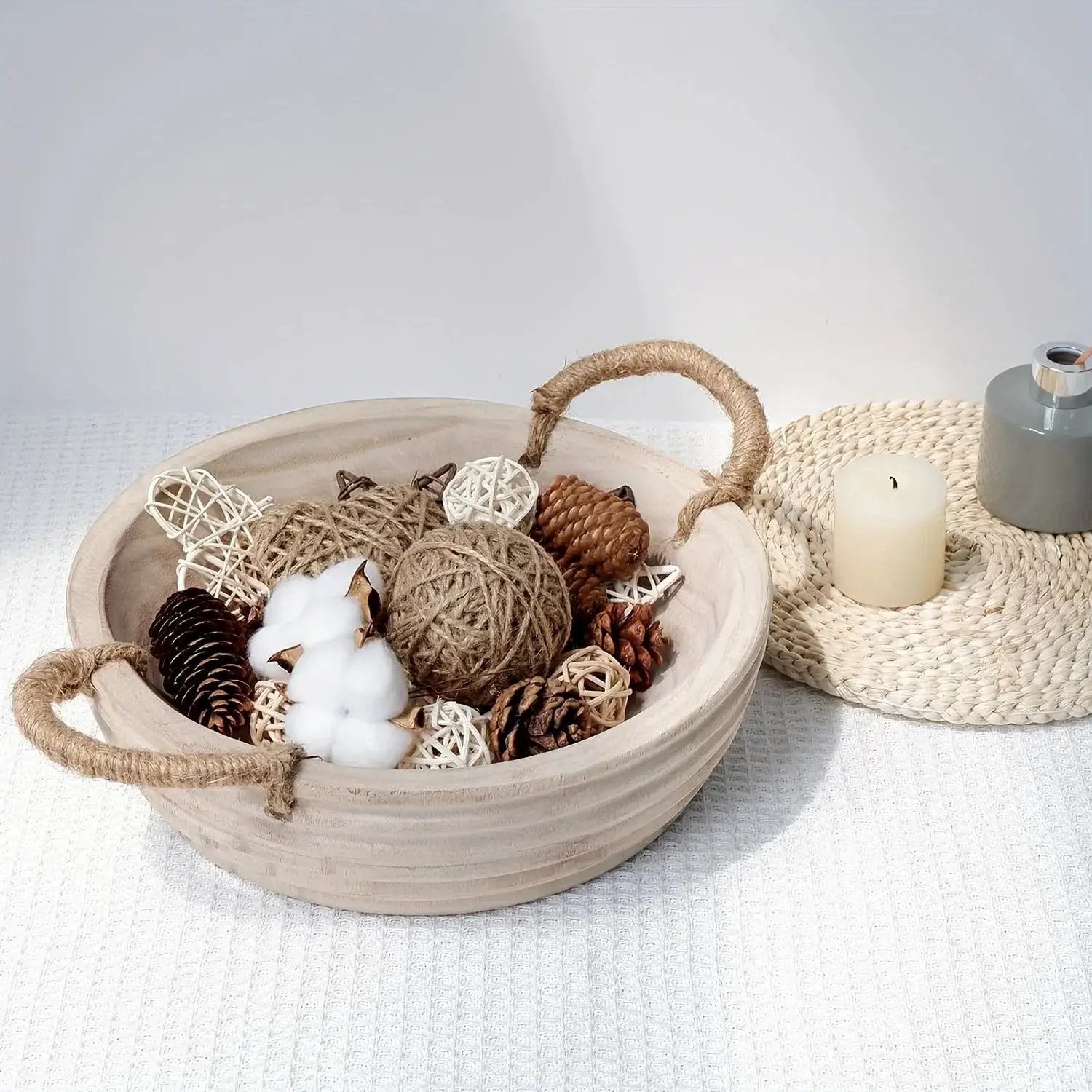 Bowl - Decorative Wood 11.2 Inch by House Of Avana