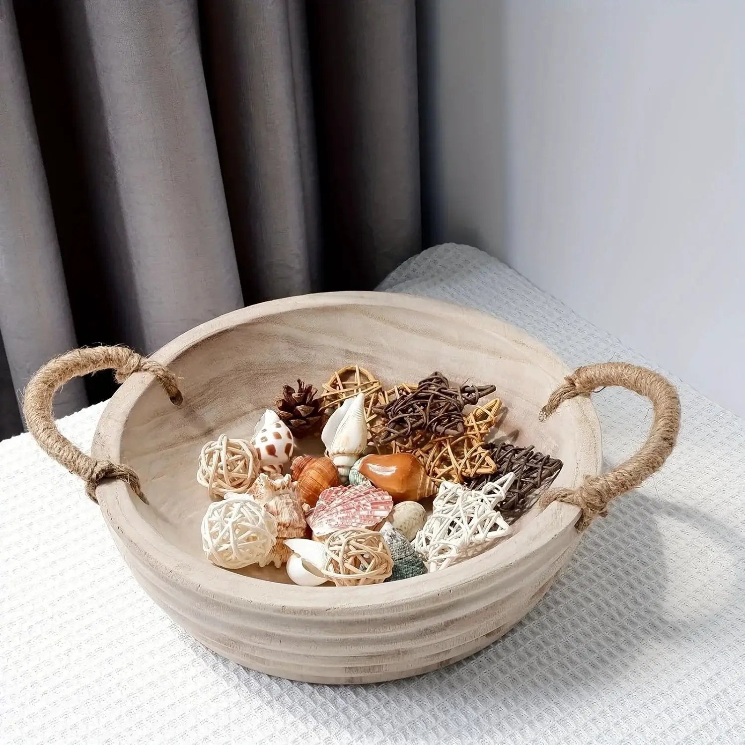 Bowl - Decorative Wood 11.2 Inch by House Of Avana