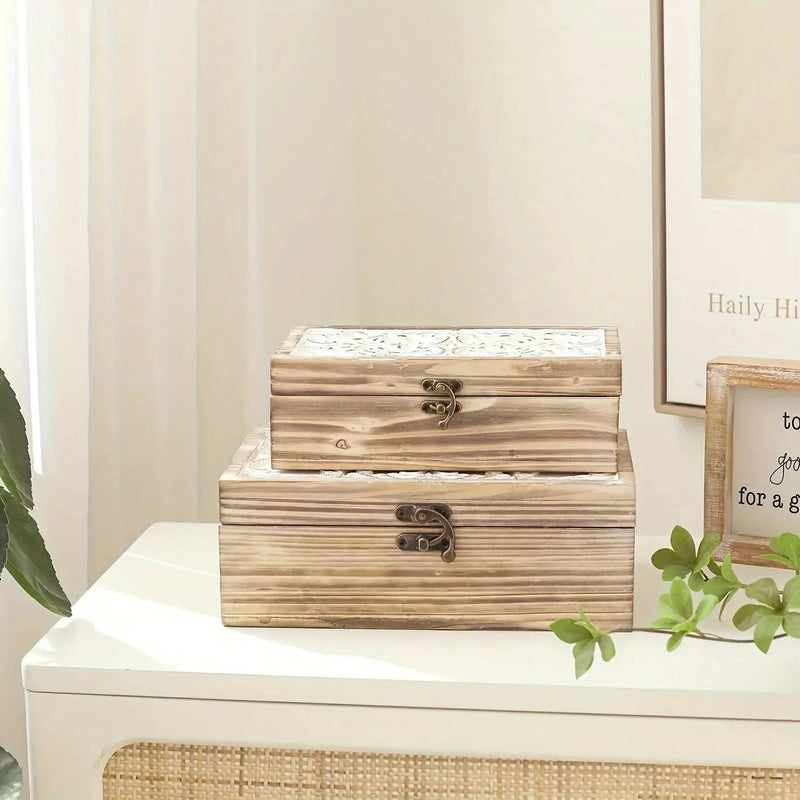 Boxes - Decorative Wooden Set by House Of Avana