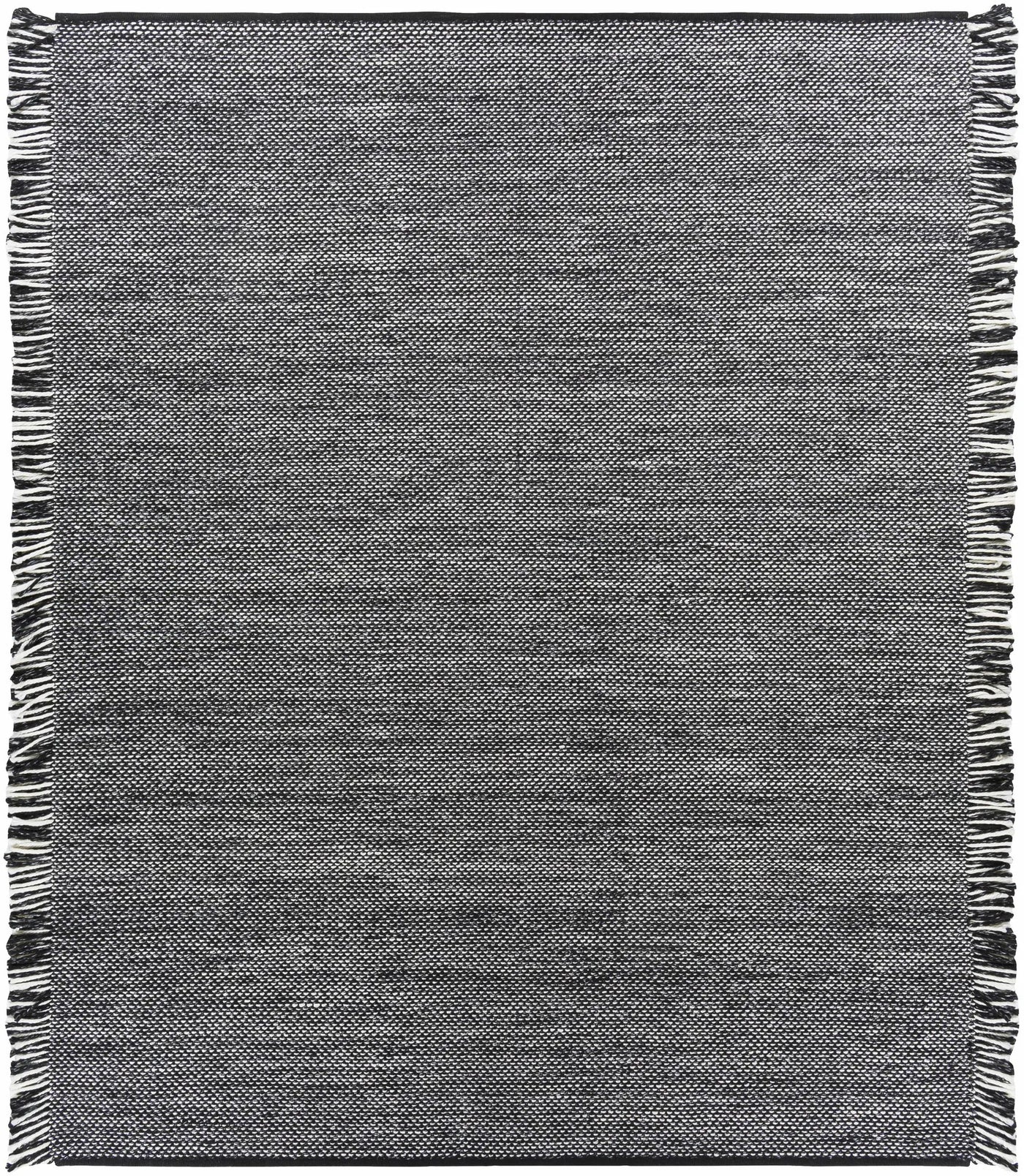 Boyden Black Area Rug with Tassels - Clearance by Boutique Rugs