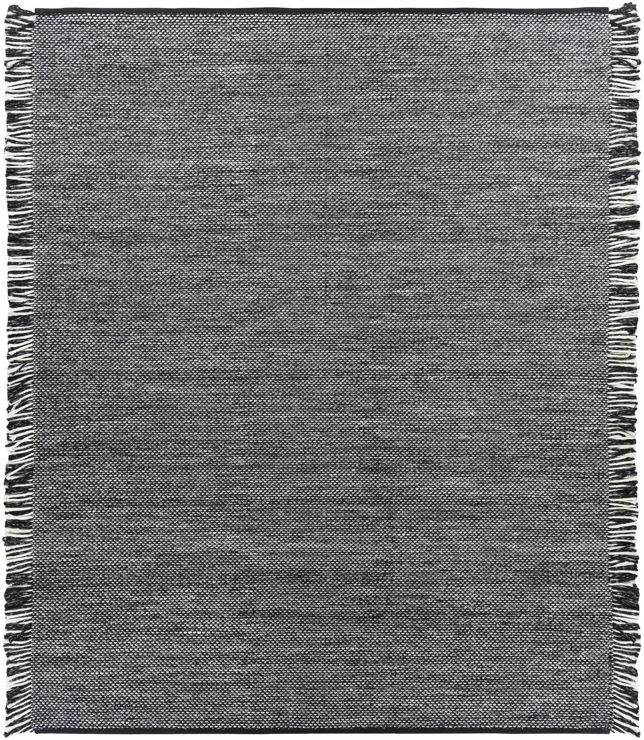 Boyden Black Area Rug with Tassels - Clearance by Boutique Rugs