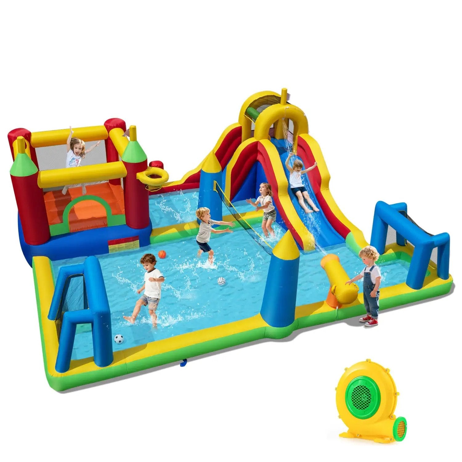 Inflatable Water Slide Bounce House 9-in by DirectDeals
