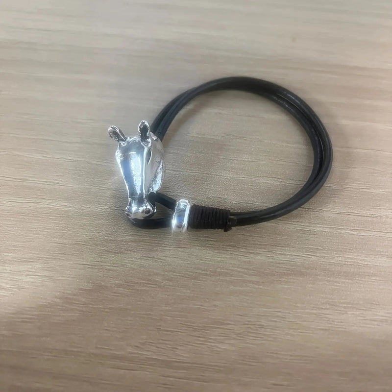 Bracelet - Minimalist Metal Horse Face by House Of Avana