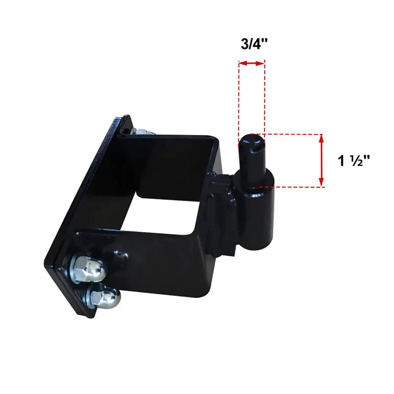 10'x4"x4" Gate Post with Brackets for Dual Swing Driveway Gates, Set of 2 by Chery Industrial