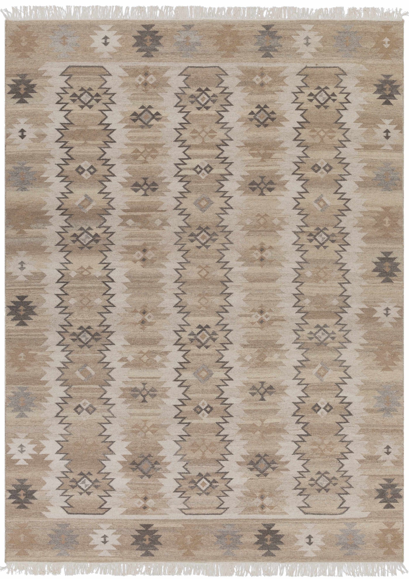 Brady Beige Wool Carpet - Clearance by Boutique Rugs