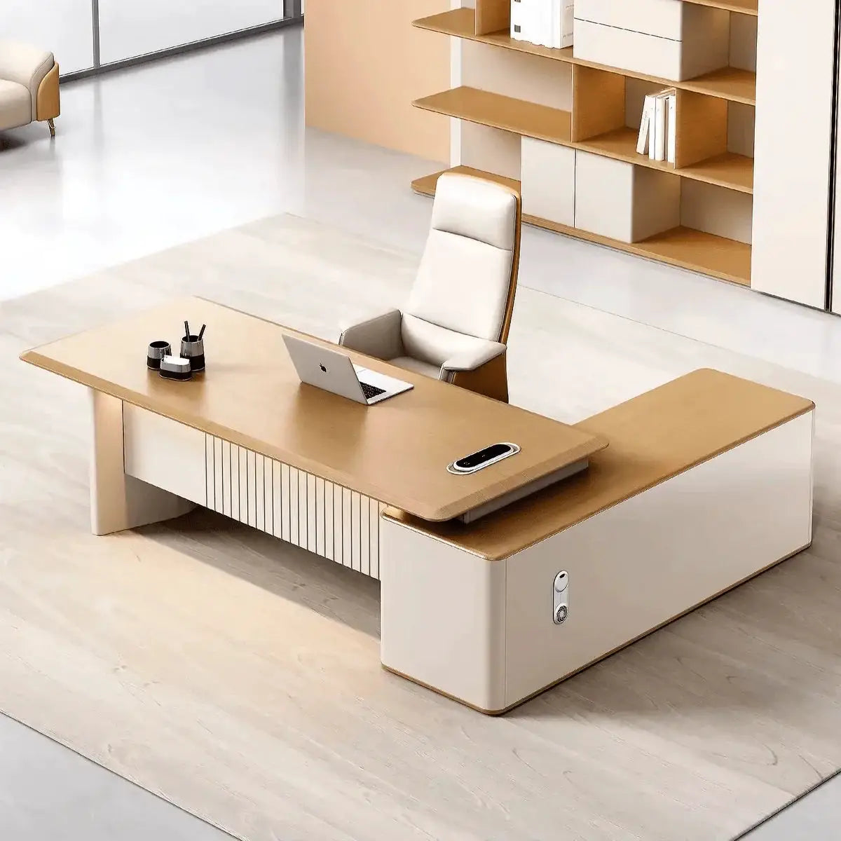 Vesta · Modern L-Shaped Executive Desk by Arc Grove