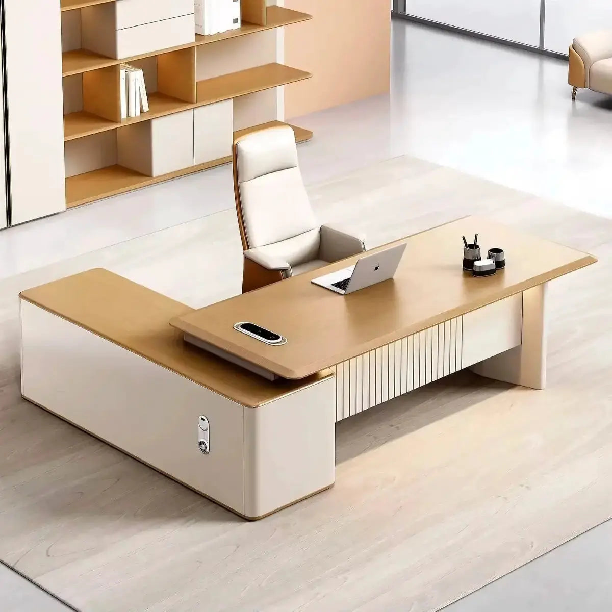 Vesta · Modern L-Shaped Executive Desk by Arc Grove