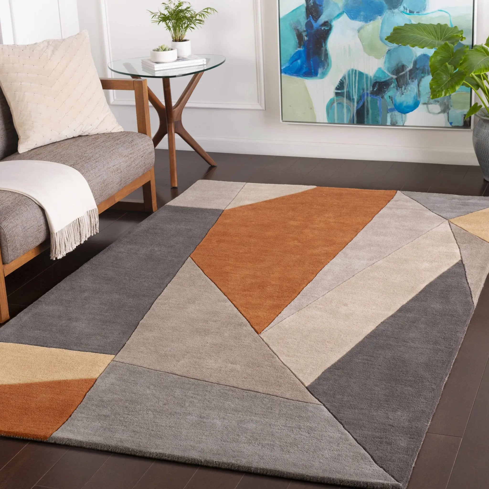 Bracknell Modern Wool Rug by Boutique Rugs
