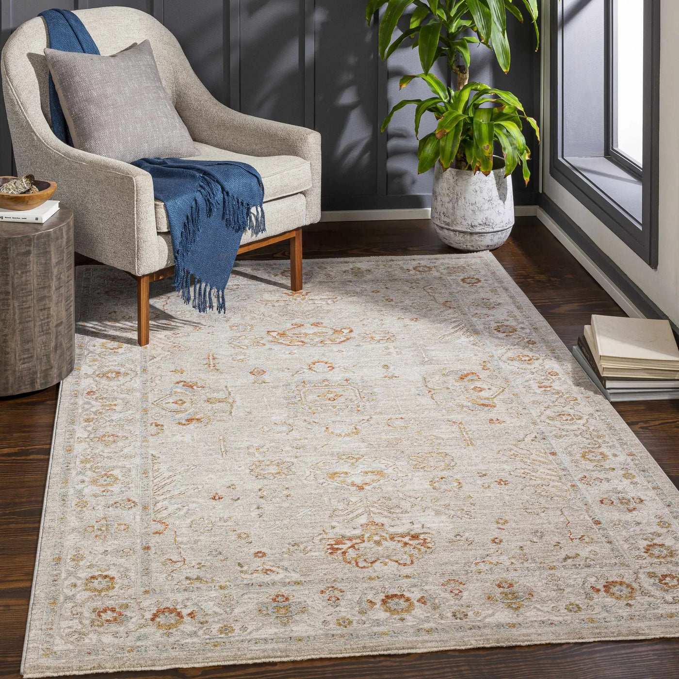 Bradley Oushak Thick Luxe Area Rug by Boutique Rugs