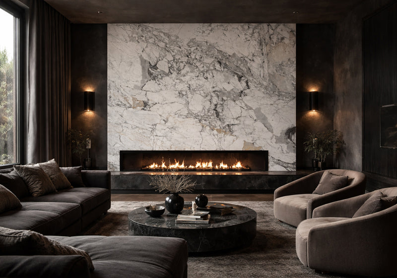 Breccia Capraia Polished Marble Slab Random room scene 2