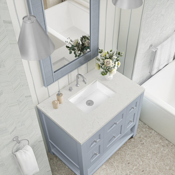 James Martin Breckenridge 36" Single Bathroom Vanity, Serenity Blue