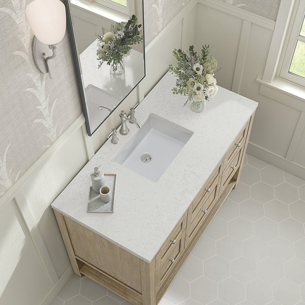 James Martin Breckenridge 48" Single Bathroom Vanity, Whitewashed Oak