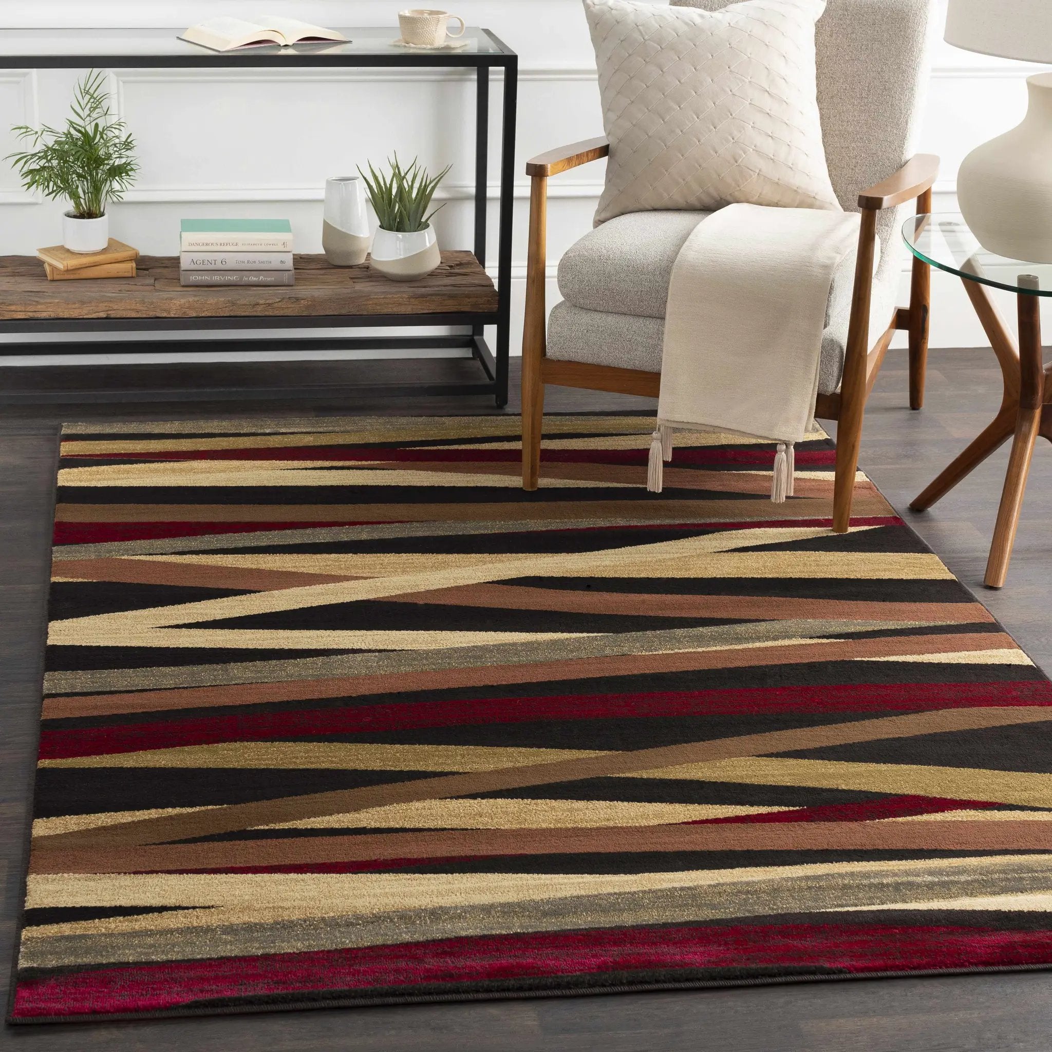 Brevard Striped Area Rug - Clearance by Boutique Rugs