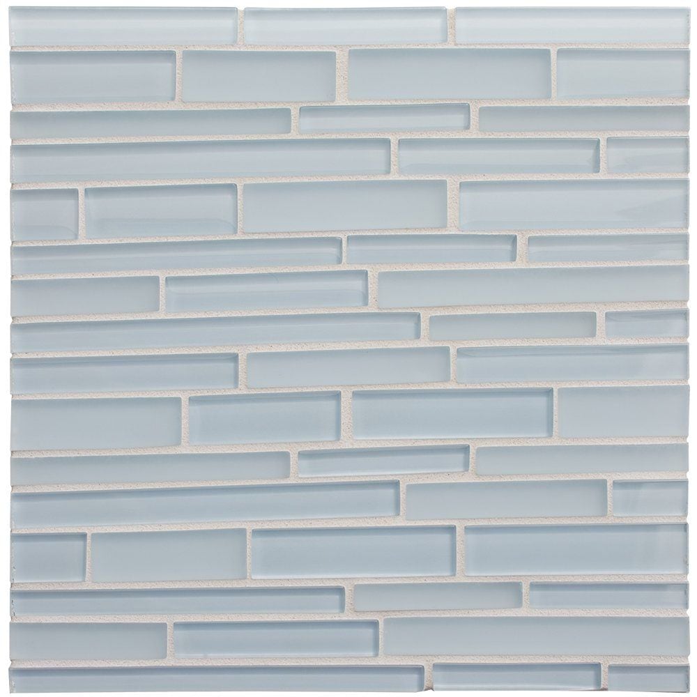 Brezza Gloss/Matte Interlocking Slides Glass Mosaics 12x12 Glass Gloss/Matte 12x12 Mosaics