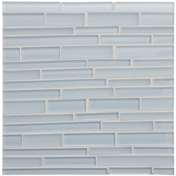 Brezza Gloss/matte Interlocking Slides Glass Mosaics 12x12