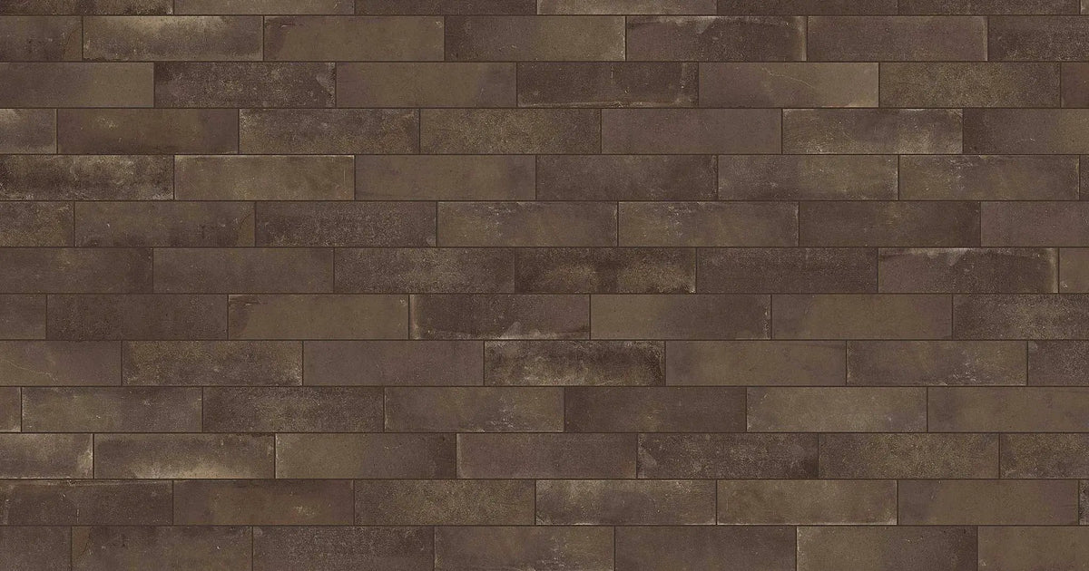 Brick World London Dark Corner Look Porcelain Moldings 3x12 by landmarkceramics