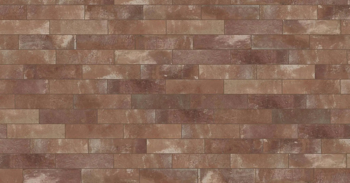 Brick World London Red Look Porcelain Tiles 3x12 by landmarkceramics