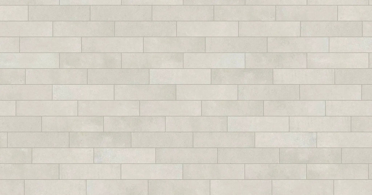 Brick World Soho White Corner Look Porcelain Moldings 3x12 by landmarkceramics
