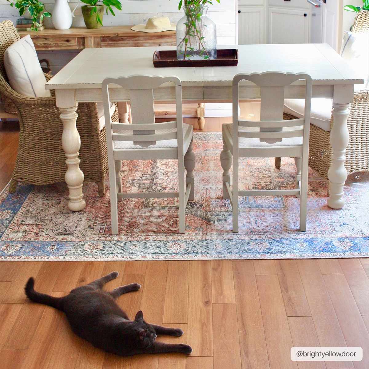 Rosman Distressed Washable Area Rug by Boutique Rugs