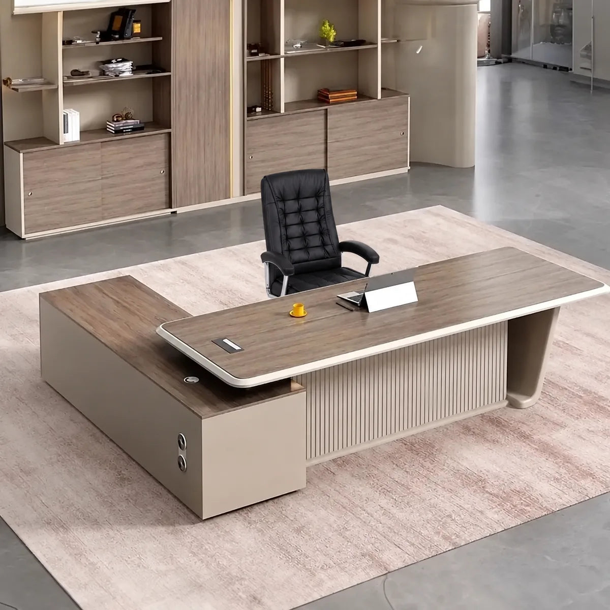 Brimley · Modern L-Shaped Executive Desk, photo 2 of 9
