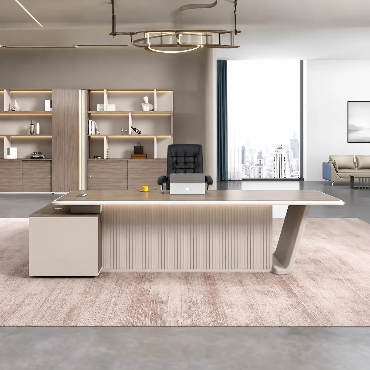Brimley · Modern L-Shaped Executive Desk, photo 5 of 9