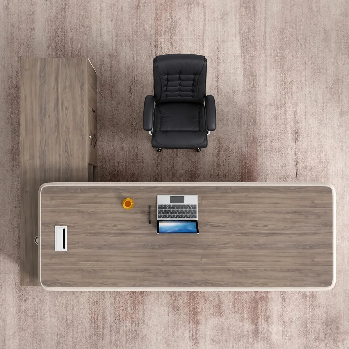 Brimley · Modern L-Shaped Executive Desk, photo 8 of 9