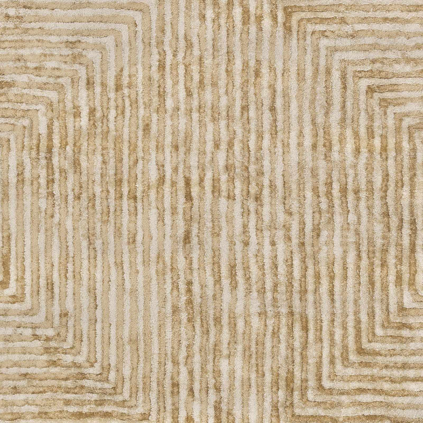 Quartz Patterned Sheen Beige Viscose Rug by Boutique Rugs