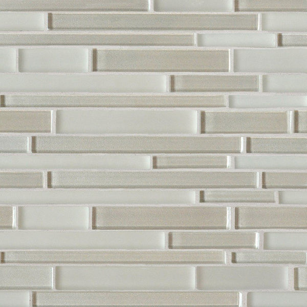 Brina Gloss/matte Interlocking Slides Glass Mosaics 12x12