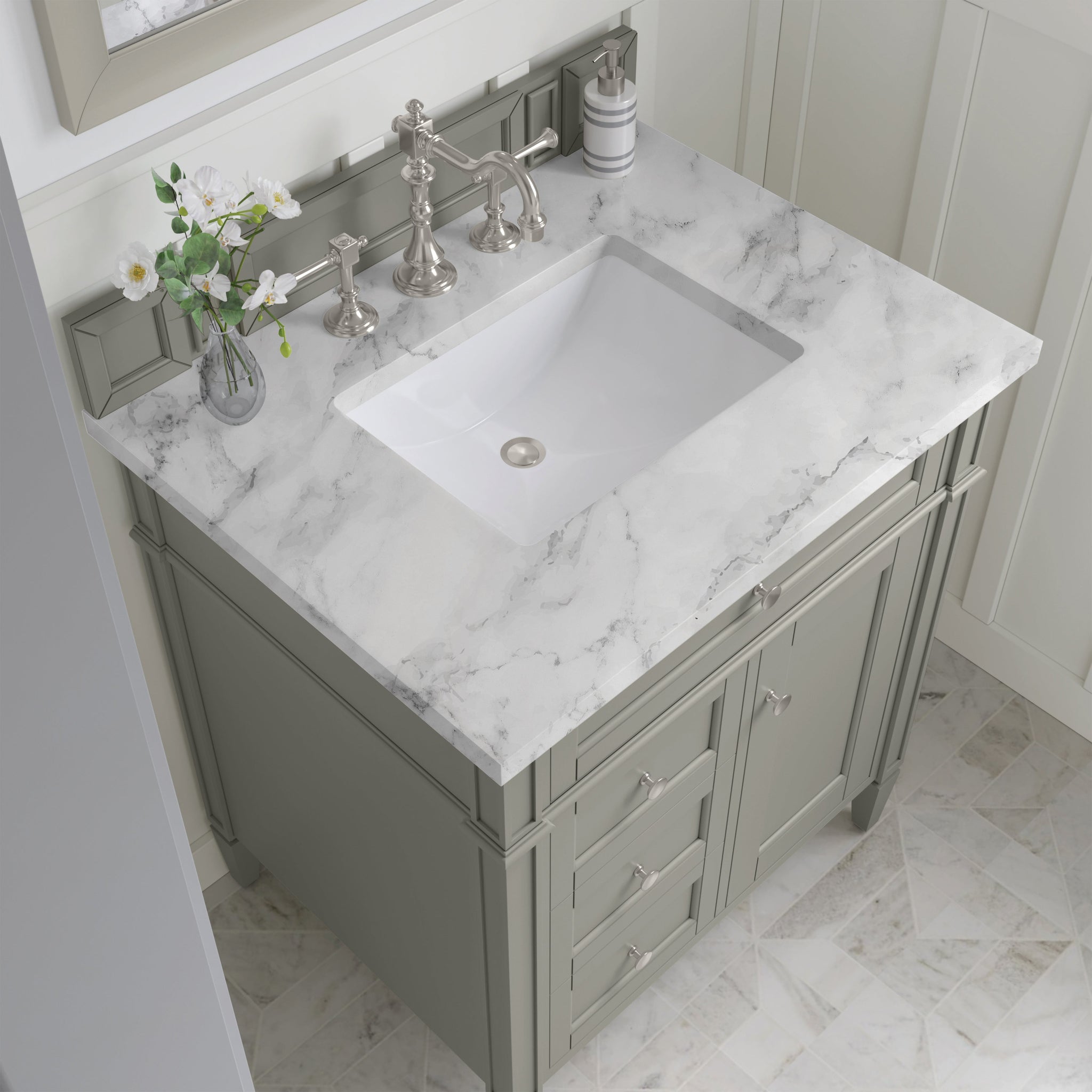 James Martin Brittany 30" Single Bathroom Vanity, Urban Gray by James Martin