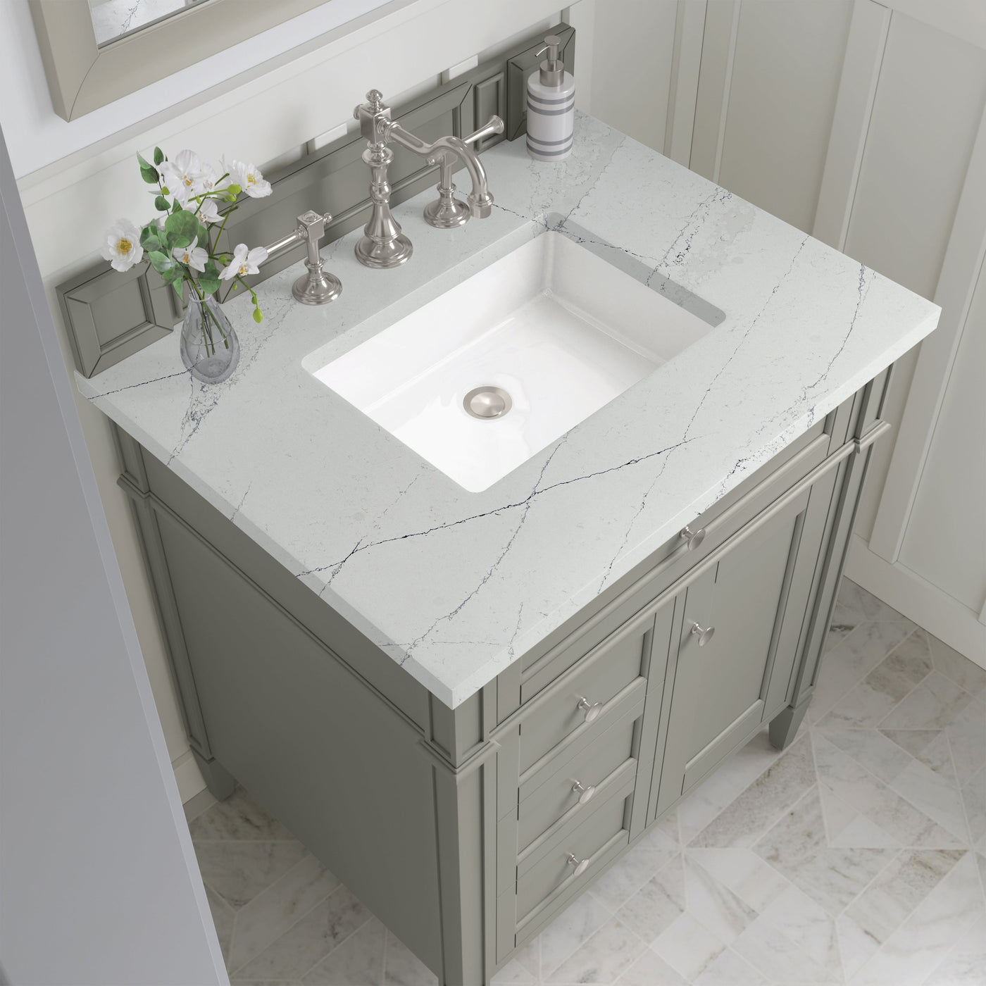 James Martin Brittany 30" Single Bathroom Vanity, Urban Gray by James Martin