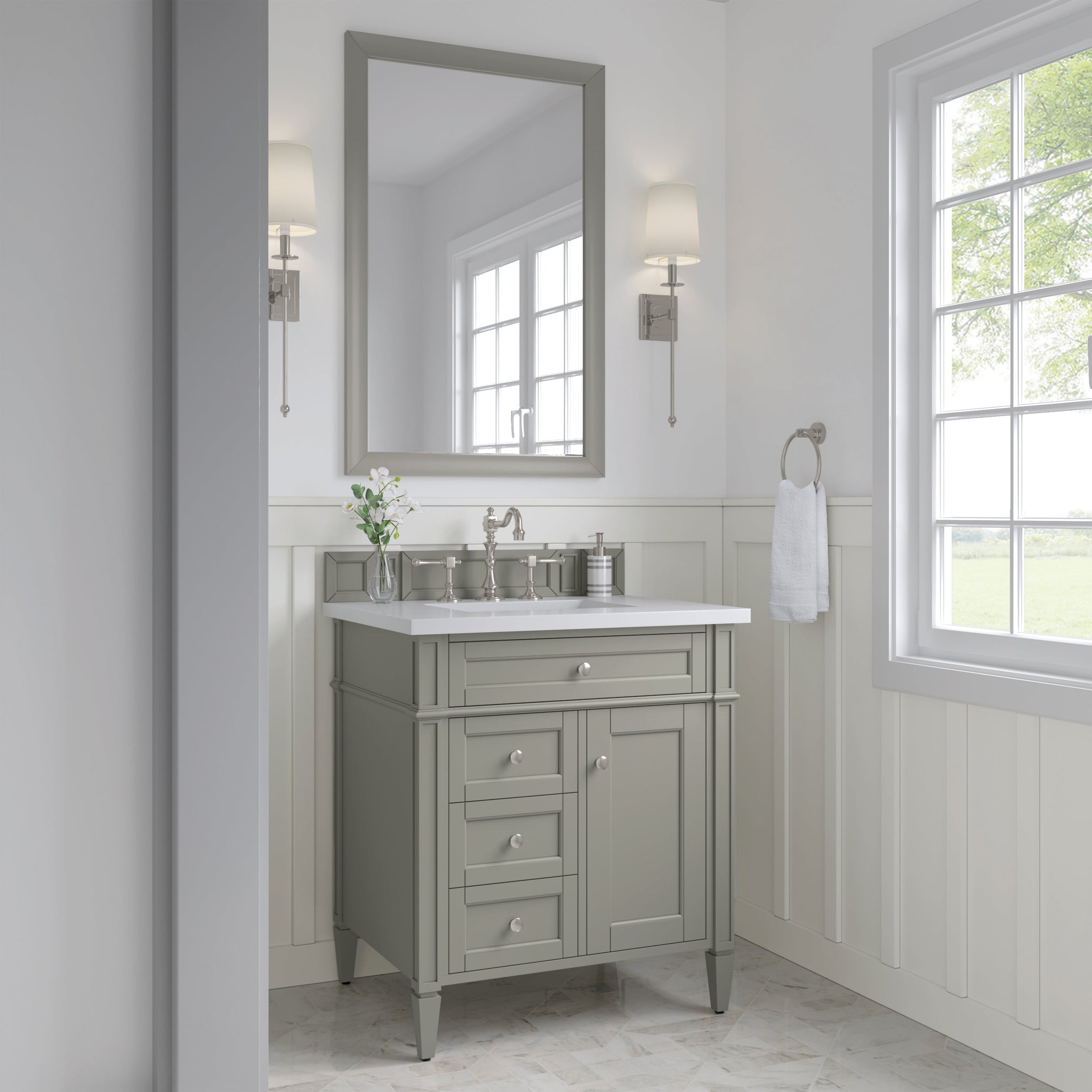 James Martin Brittany 30" Single Bathroom Vanity, Urban Gray by James Martin