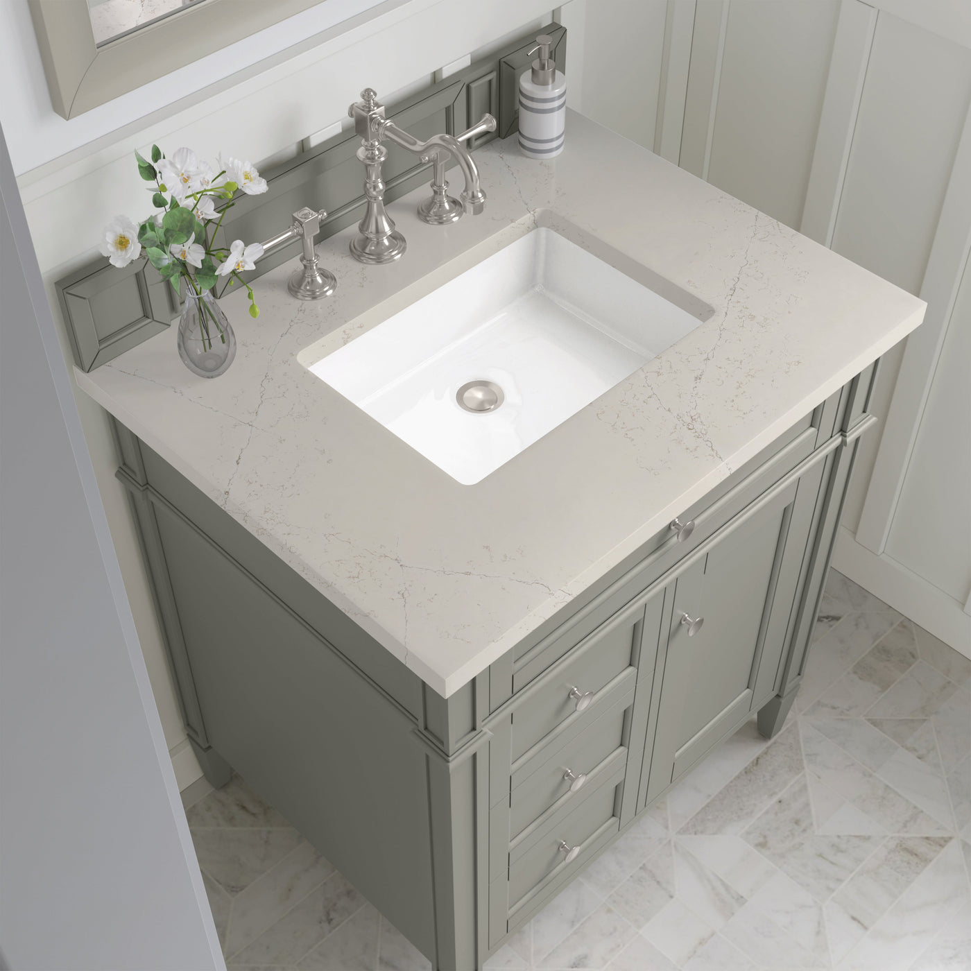 James Martin Brittany 30" Single Bathroom Vanity, Urban Gray by James Martin