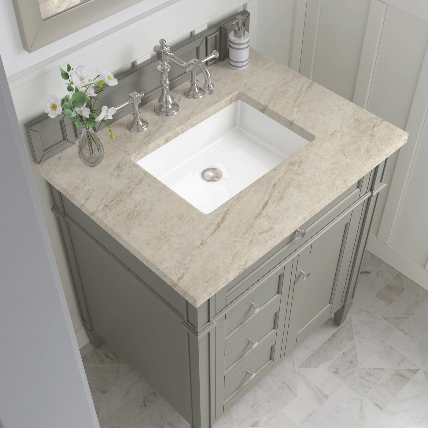 James Martin Brittany 30" Single Bathroom Vanity, Urban Gray by James Martin