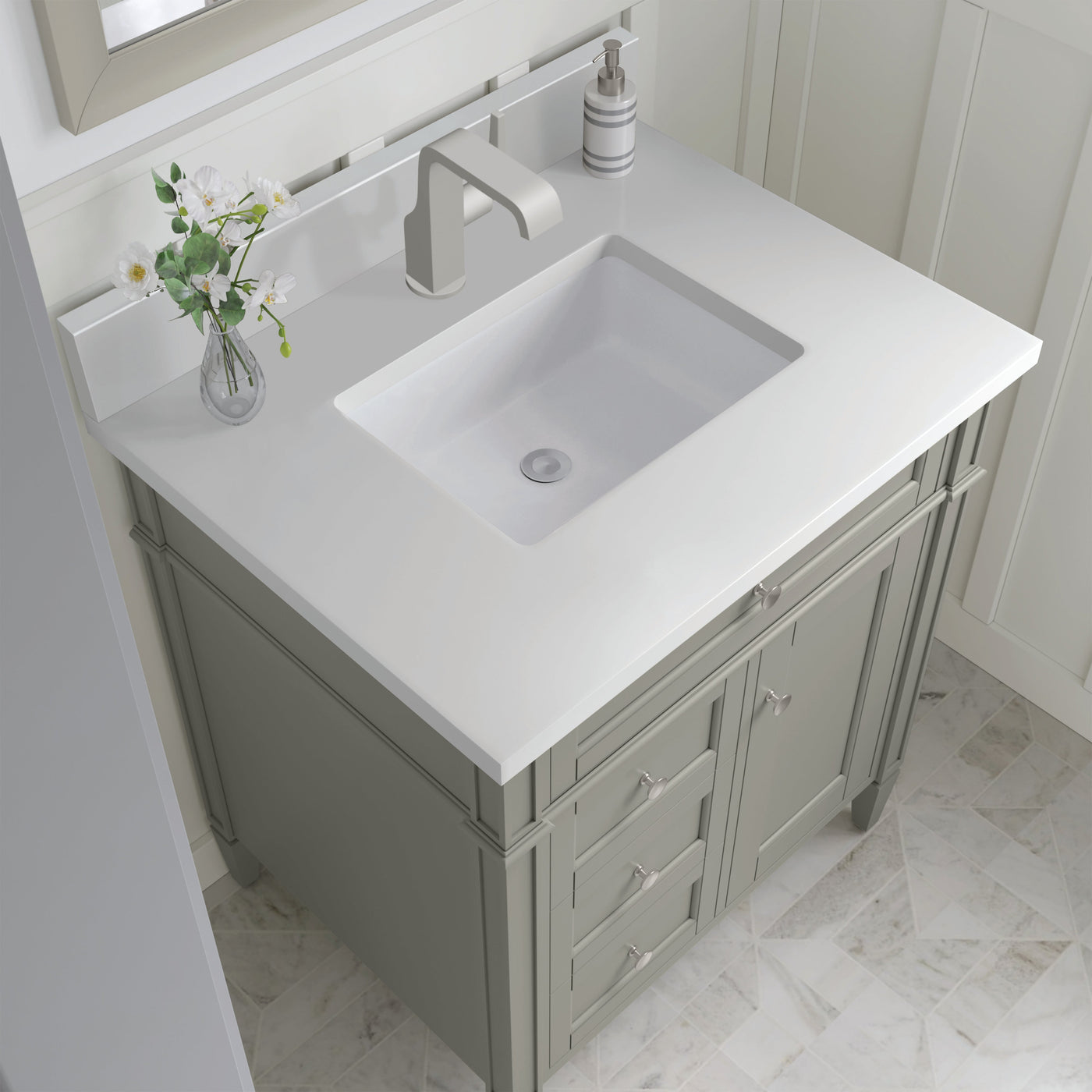 James Martin Brittany 30" Single Bathroom Vanity, Urban Gray by James Martin