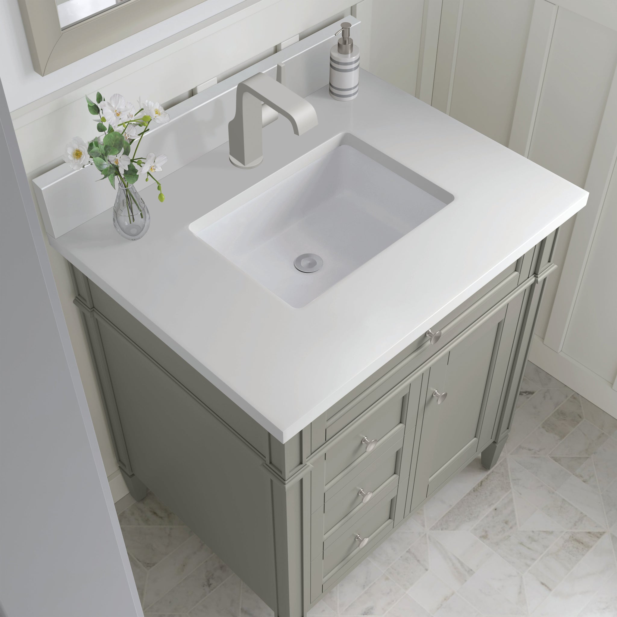 James Martin Brittany 30" Single Bathroom Vanity, Urban Gray by James Martin