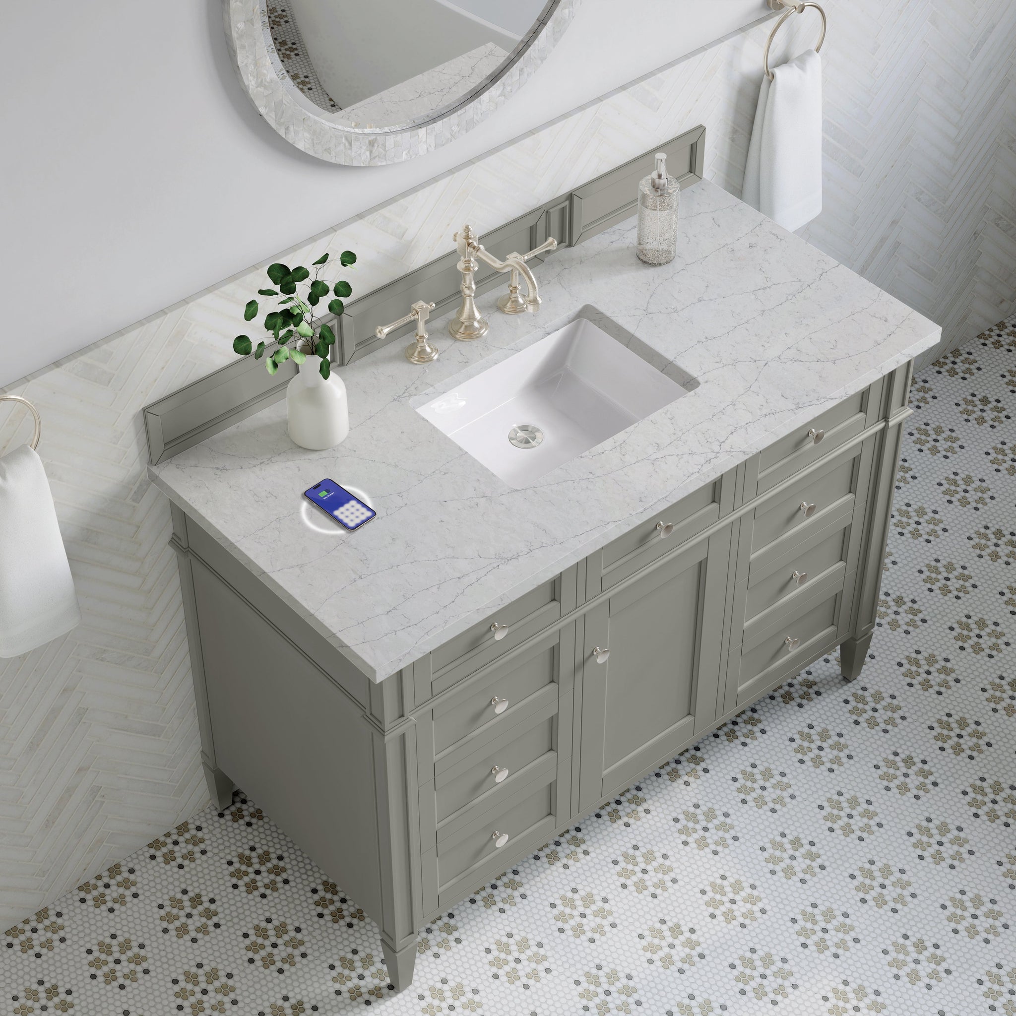 James Martin Brittany 48" Single Bathroom Vanity, Urban Gray by James Martin