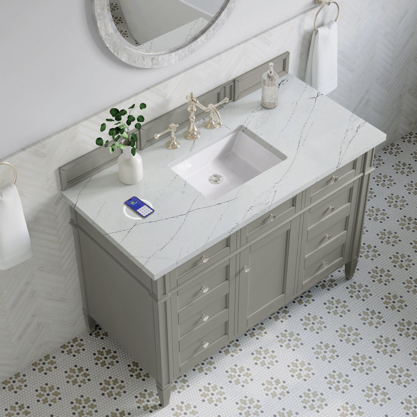 James Martin Brittany 48" Single Bathroom Vanity, Urban Gray by James Martin