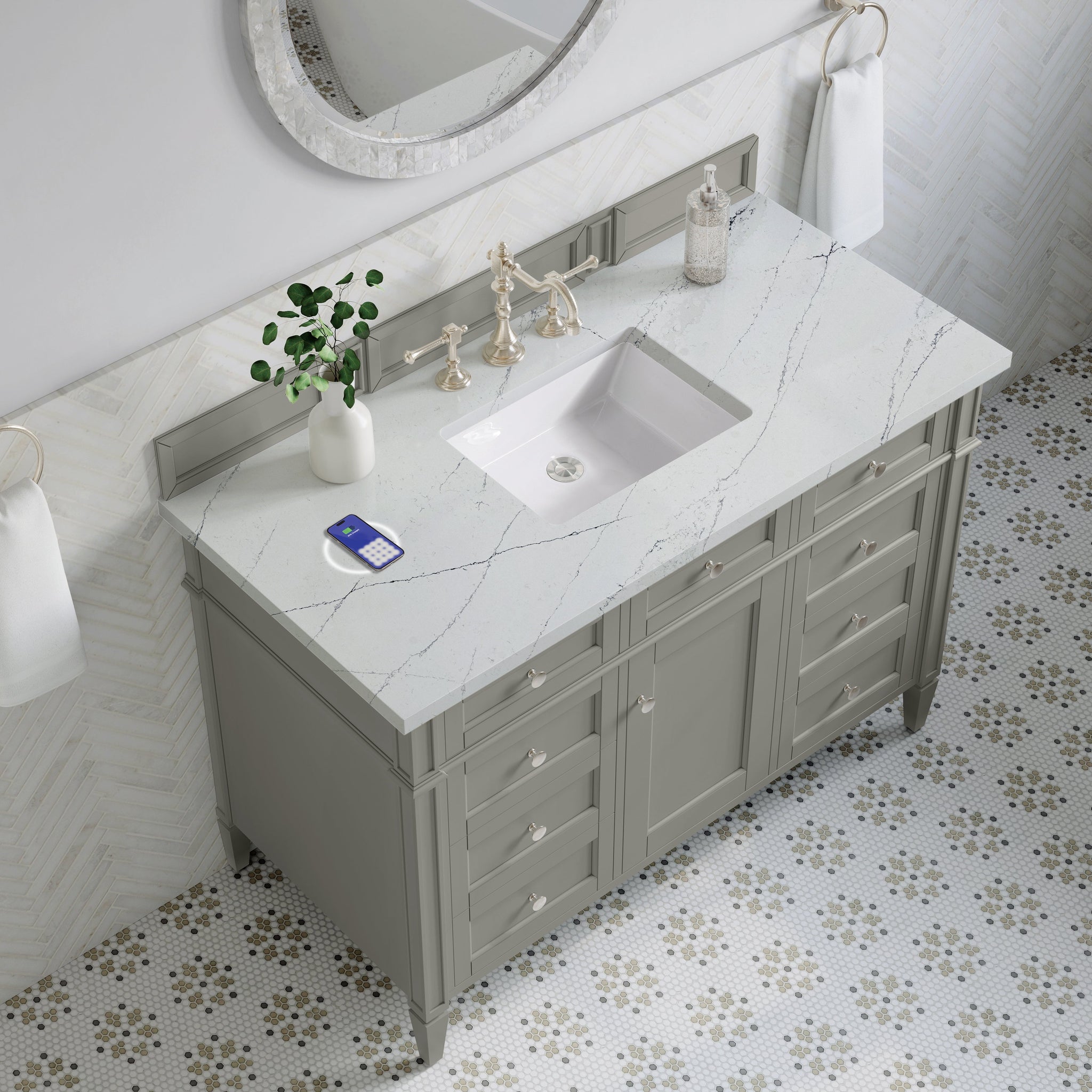 James Martin Brittany 48" Single Bathroom Vanity, Urban Gray by James Martin