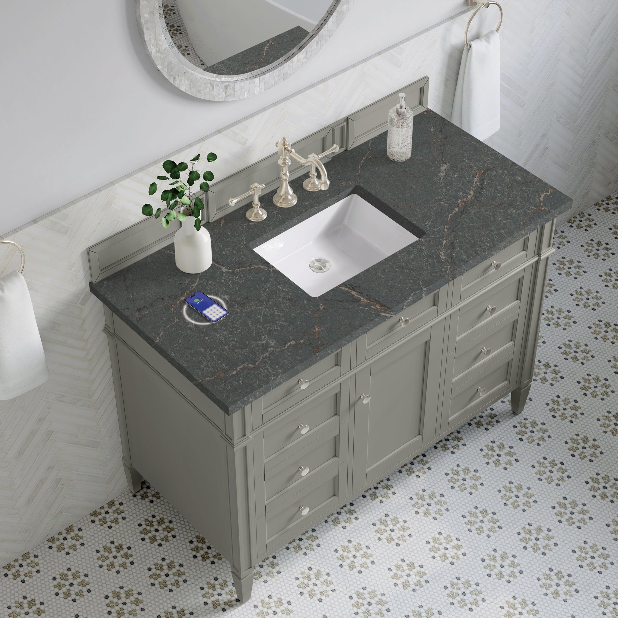 James Martin Brittany 48" Single Bathroom Vanity, Urban Gray by James Martin