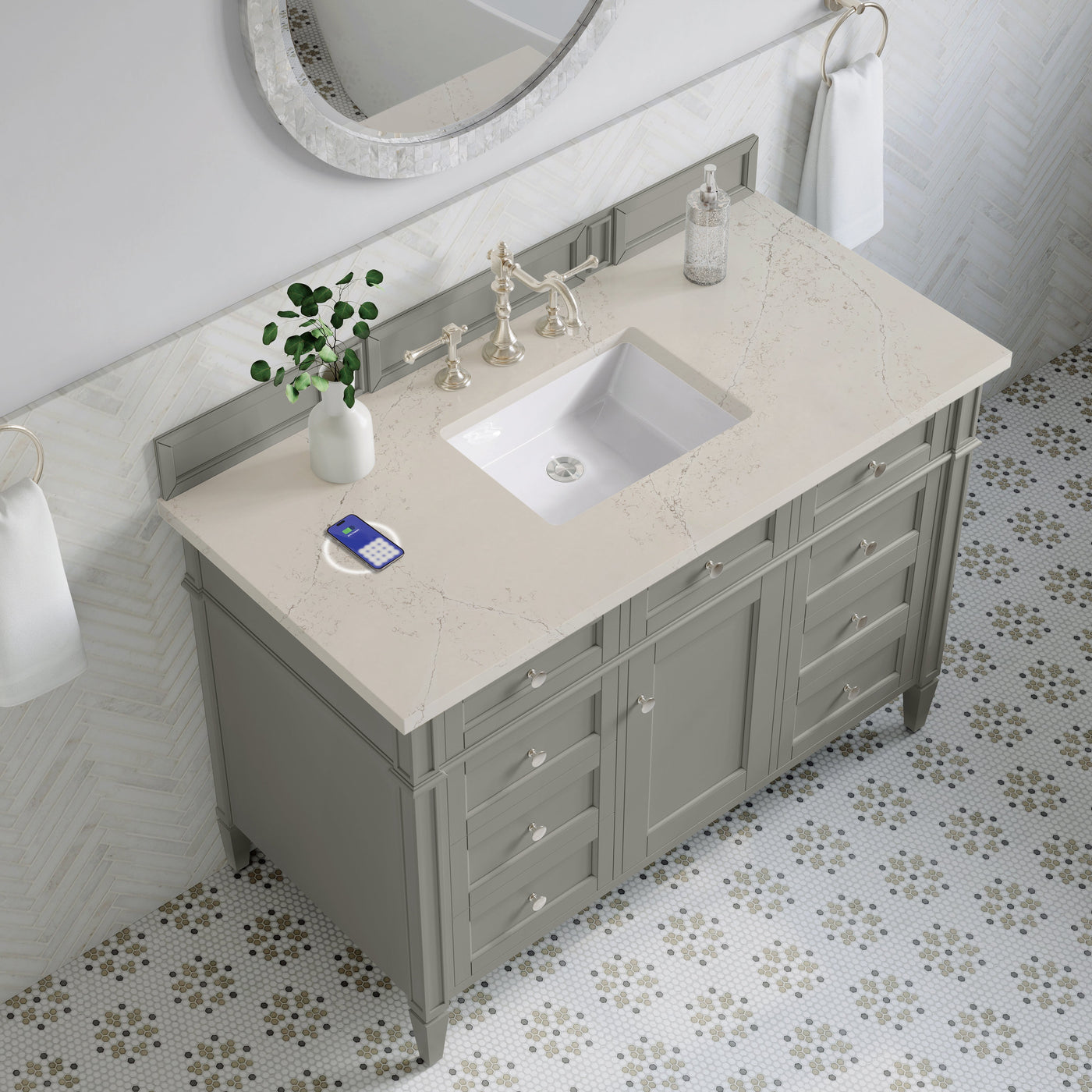 James Martin Brittany 48" Single Bathroom Vanity, Urban Gray by James Martin
