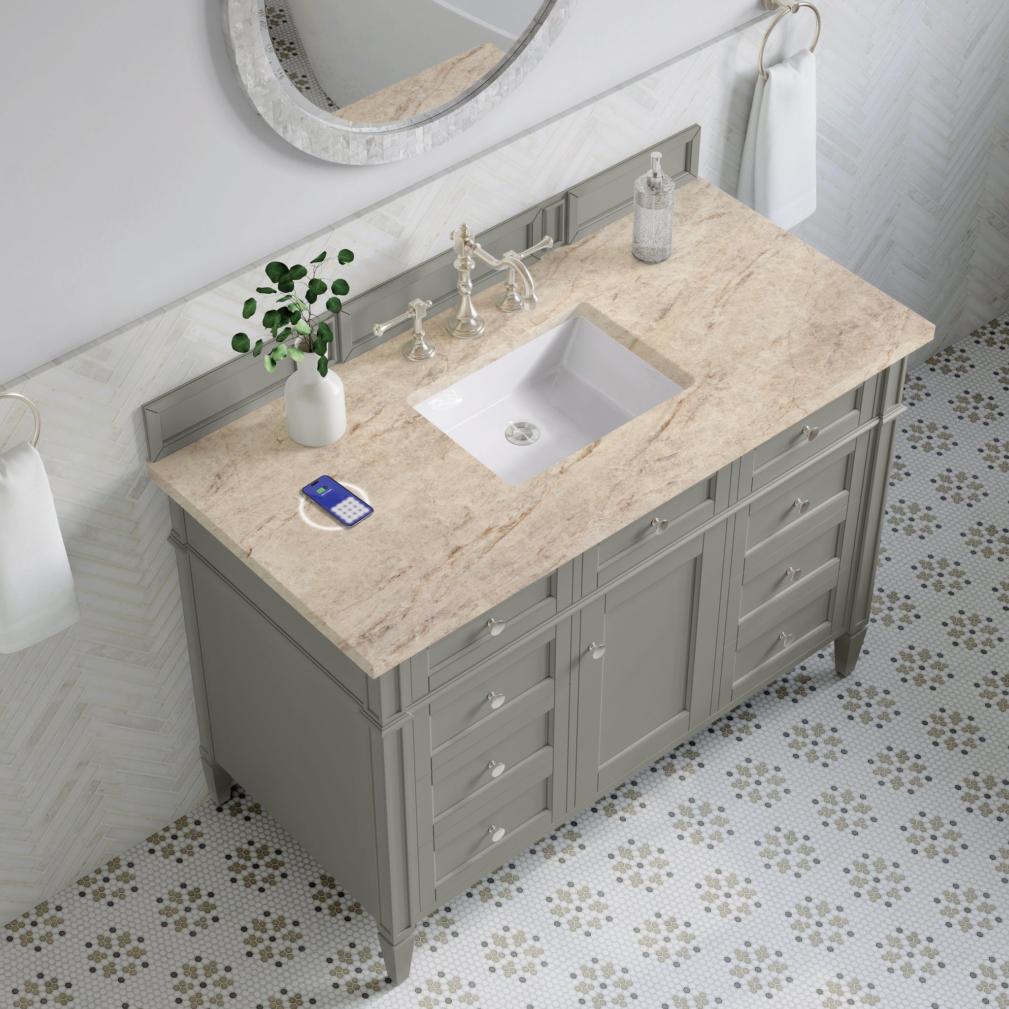 James Martin Brittany 48" Single Bathroom Vanity, Urban Gray by James Martin